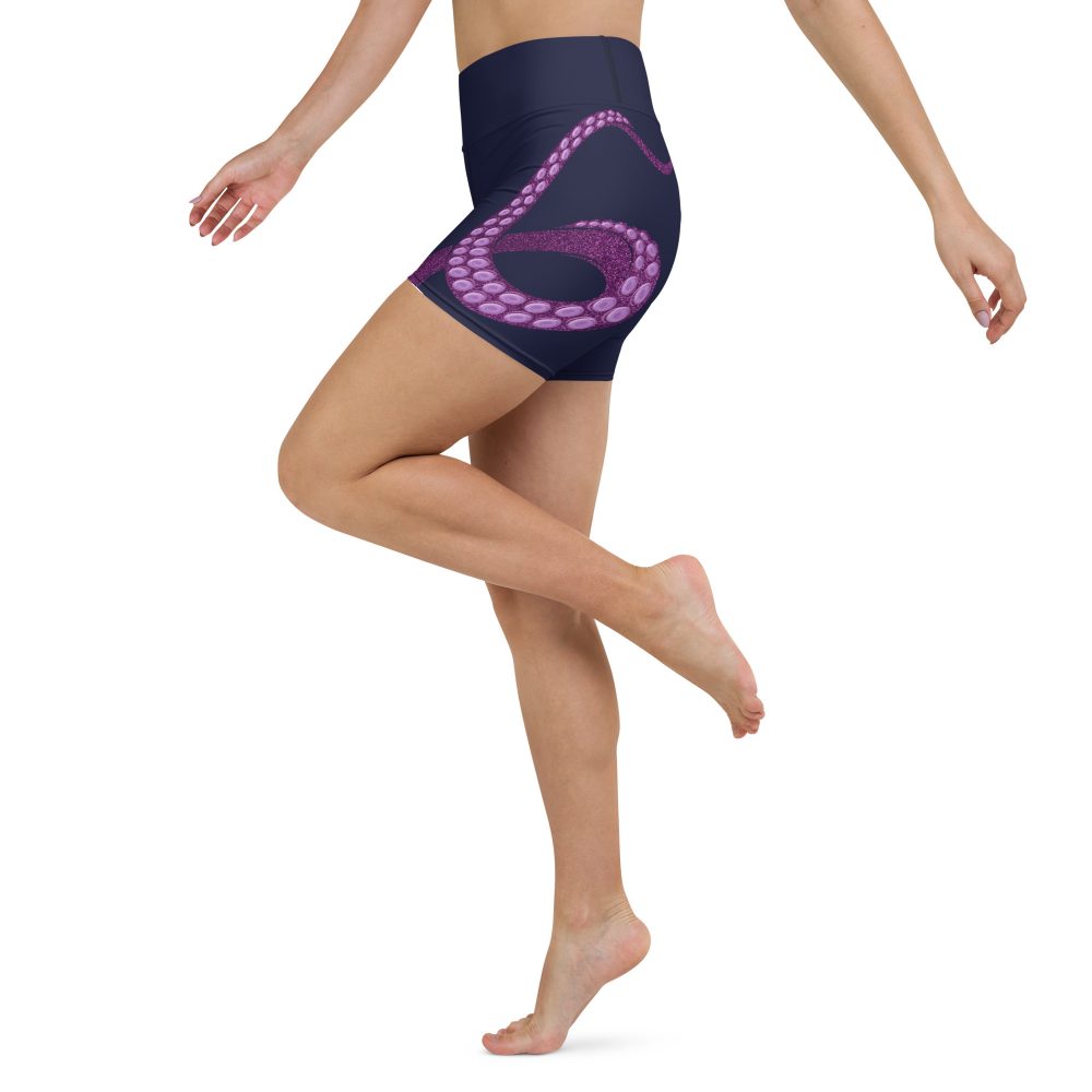 Ursula Costume Sea Witch Octopus Villain Yoga Shorts - Image 2