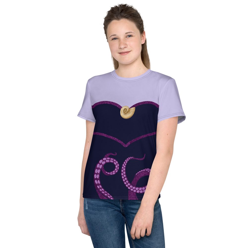 Ursula Costume Sea Witch Octopus Villain Youth crew neck t-shirt