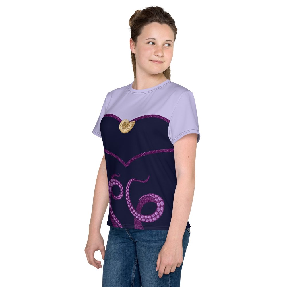 Ursula Costume Sea Witch Octopus Villain Youth crew neck t-shirt - Image 4
