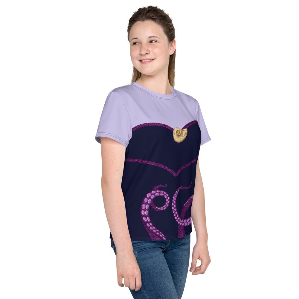 Ursula Costume Sea Witch Octopus Villain Youth crew neck t-shirt - Image 5