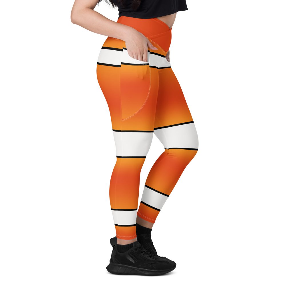 Clownfish Nemo Costume Halloween Cosplay Crossover leggings with pockets