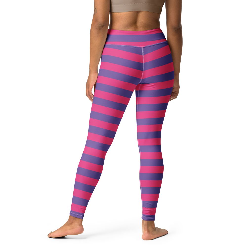 Cheshire Cat Costume Alice in Wonderland Halloween Cosplay Yoga Leggings - Image 6