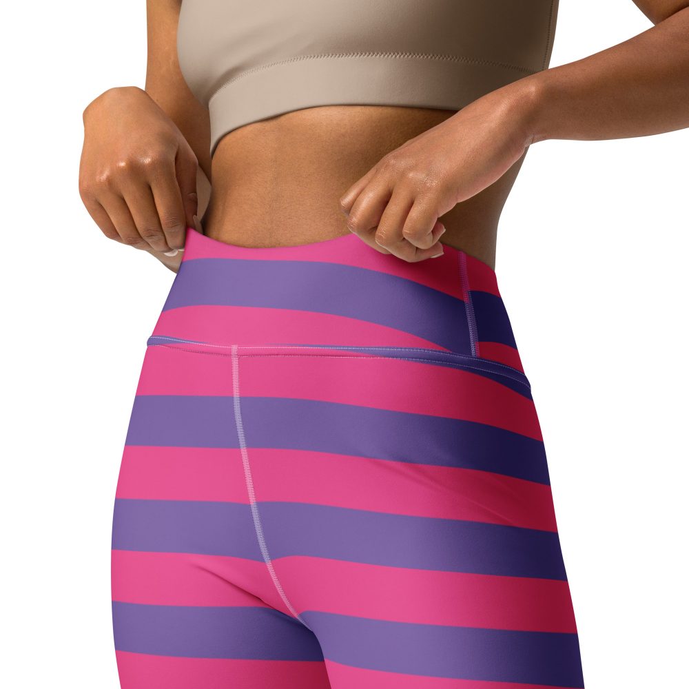 Cheshire Cat Costume Alice in Wonderland Halloween Cosplay Yoga Leggings - Image 8