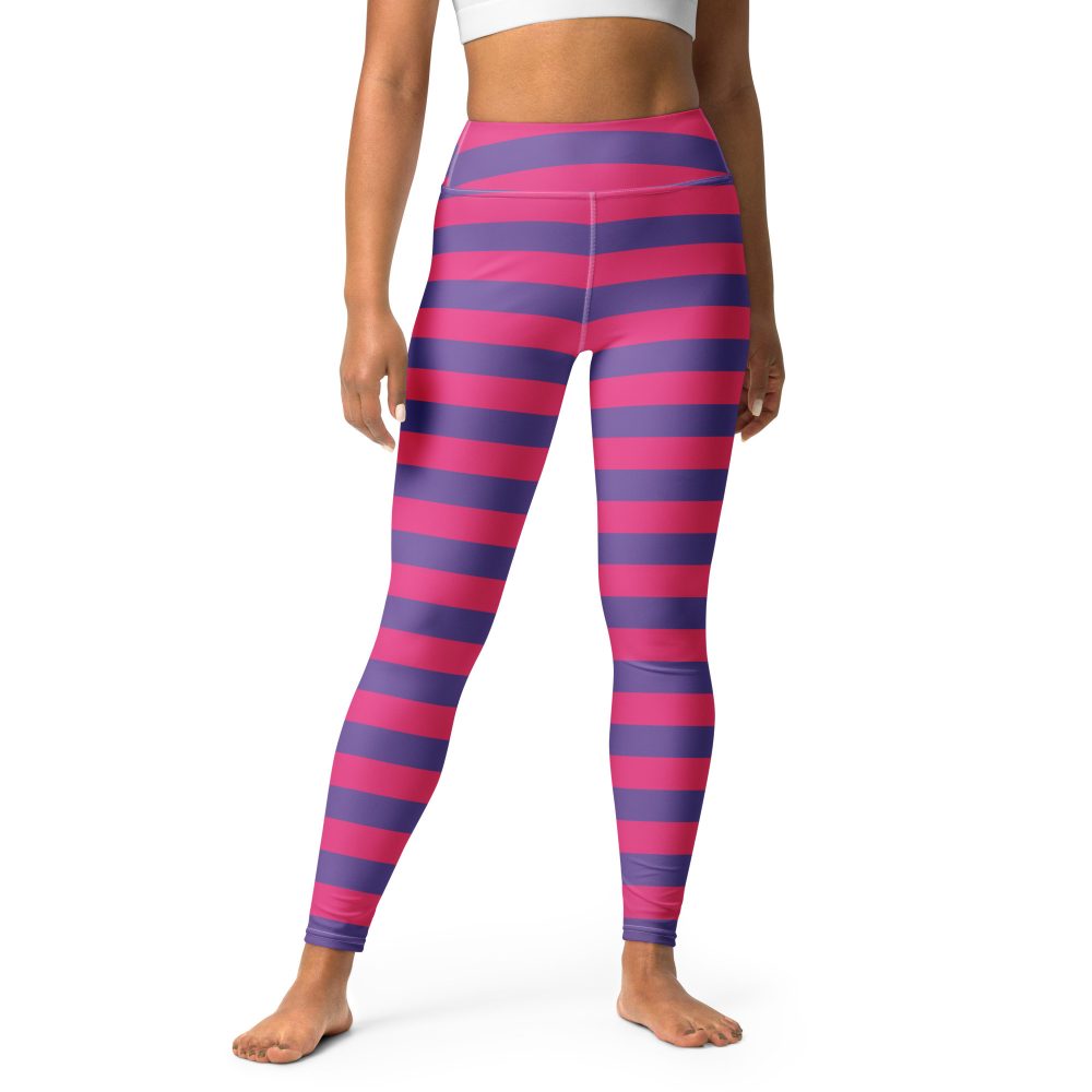 Cheshire Cat Costume Alice in Wonderland Halloween Cosplay Yoga Leggings