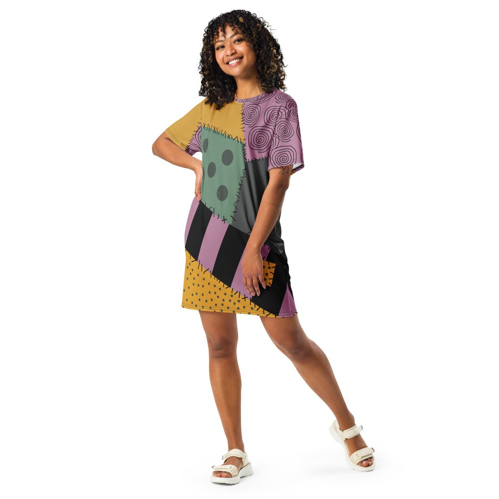 Nightmare Sally Costume Halloween Cosplay T-shirt dress - Image 4