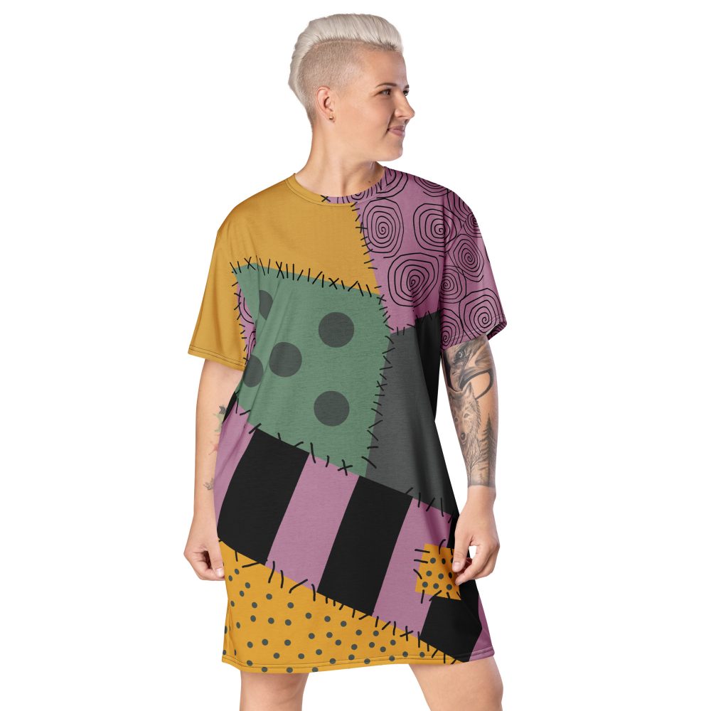 Nightmare Sally Costume Halloween Cosplay T-shirt dress - Image 5