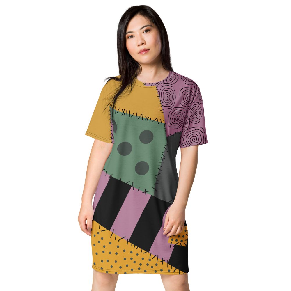 Nightmare Sally Costume Halloween Cosplay T-shirt dress - Image 7