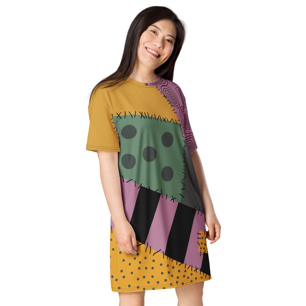 Nightmare Sally Costume Halloween Cosplay T-shirt dress