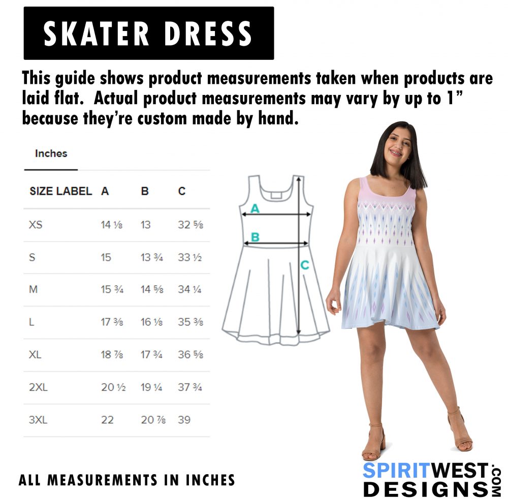 Envy Costume Halloween Cosplay Blue Purple Polka Dot Skater Dress - Image 9