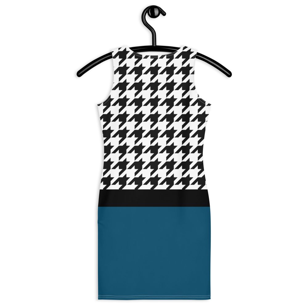 Fear Costume Halloween Cosplay Houndstooth Bodycon dress - Image 2