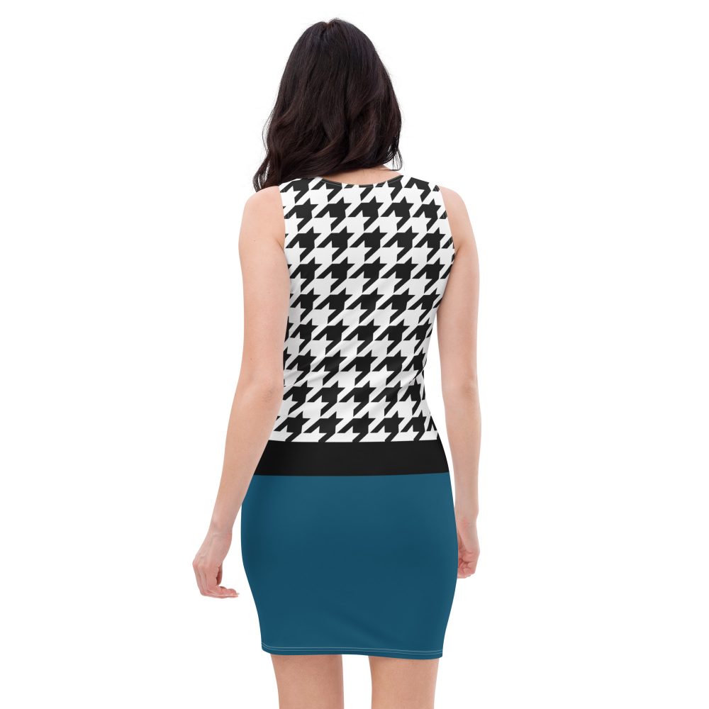 Fear Costume Halloween Cosplay Houndstooth Bodycon dress - Image 4