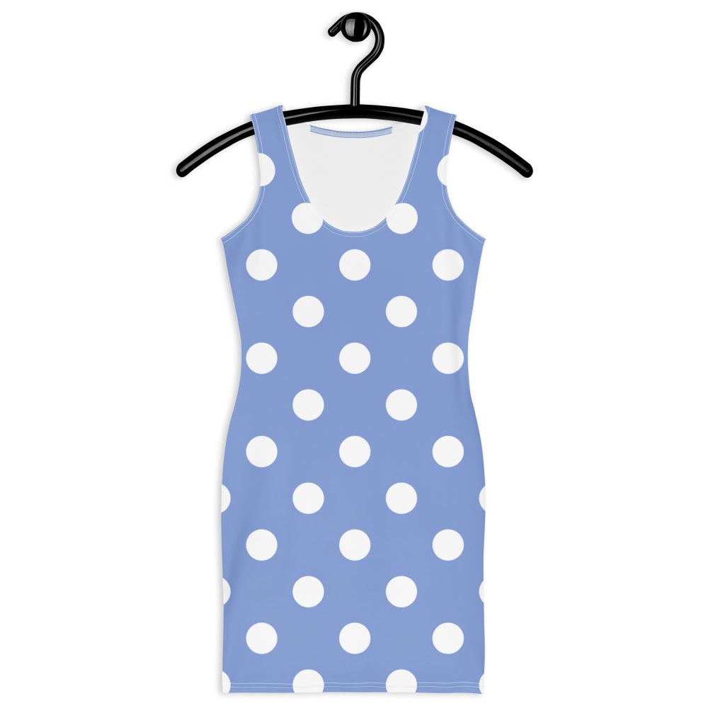 Envy Costume Halloween Cosplay Blue Purple Polka Dot Bodycon dress - Image 3