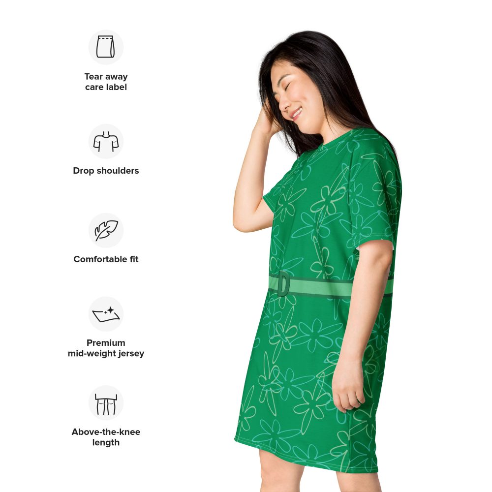 Disgust Costume 2XS – 6XL Halloween Cosplay T-shirt dress - Image 4