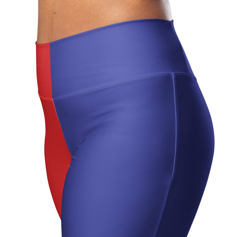 Harlequin Clown Halloween Harley Quinn Cosplay Costume Flare Leggings - Image 4